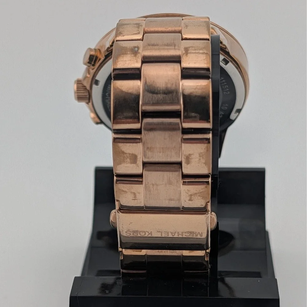 Michael Kors MK5778 Stainless Rose Gold Chronograph Watch 40mm Extra‎ Links